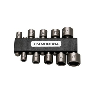 Jogo de Ponteiras Tipo Soquete Tramontina 10 Peças - 43165/110 em Oferta na Shopee