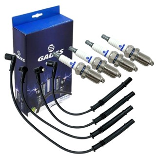 Kit Jogo 4 Cabo de Ignição Velas Para Renault Clio Kangoo Twingo Com 4 Velas Gauss GC5060 em Oferta na Shopee