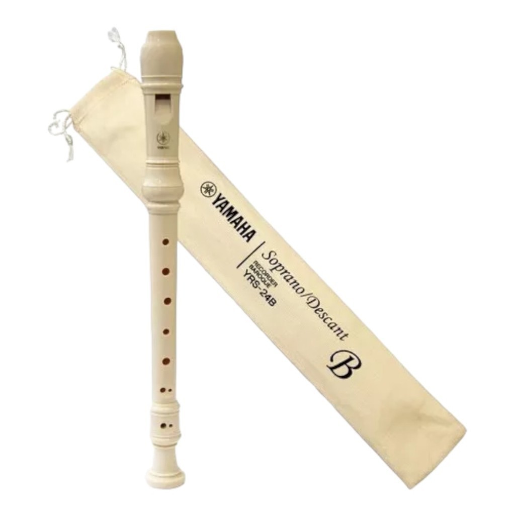 Flauta Yamaha Doce Soprano Yrs-24b