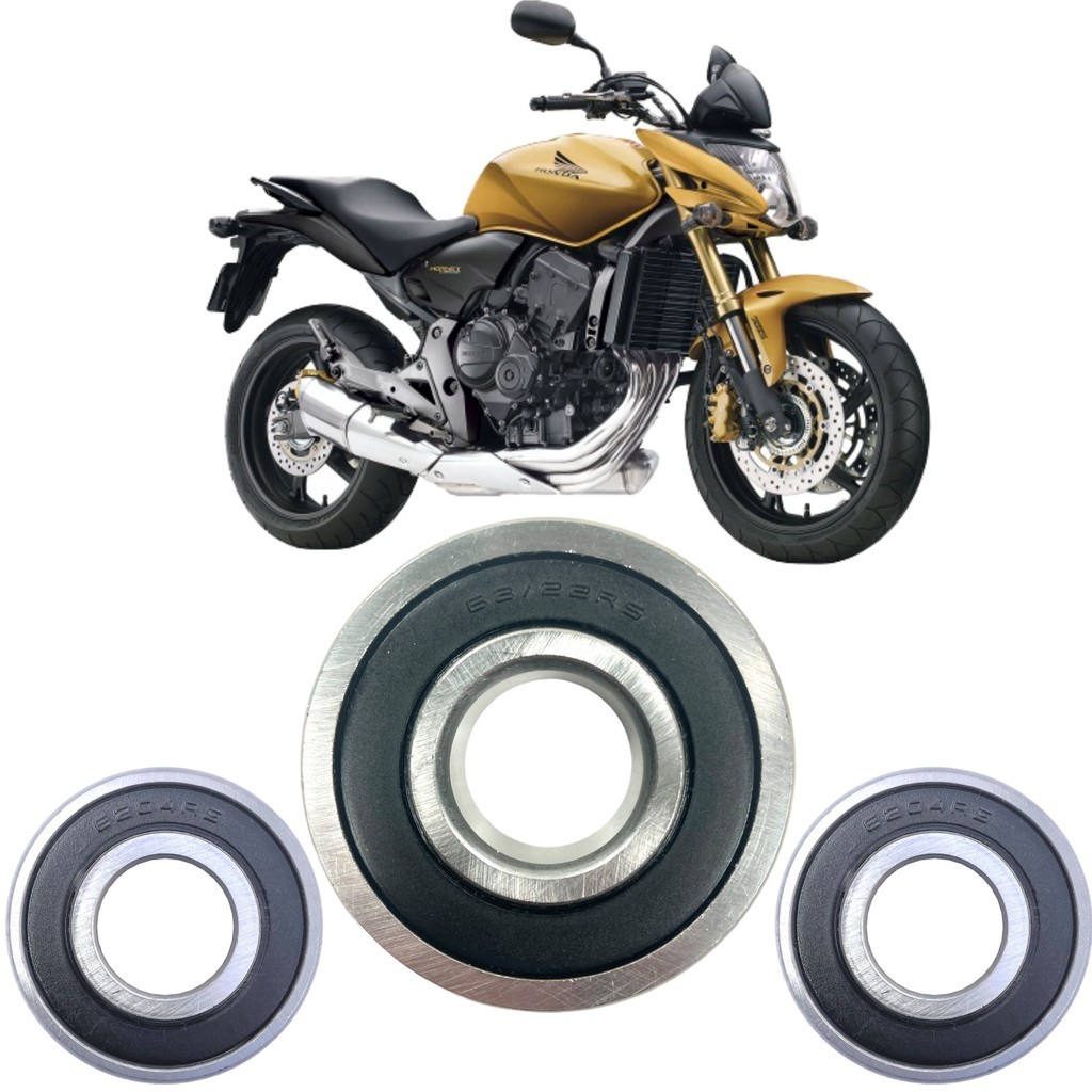 KIT JOGO ROLAMENTOS RODA TRASEIRA HONDA CB600 HORNET CB 600 2008 2009 2010 2011 2012 2013 2014 2015
