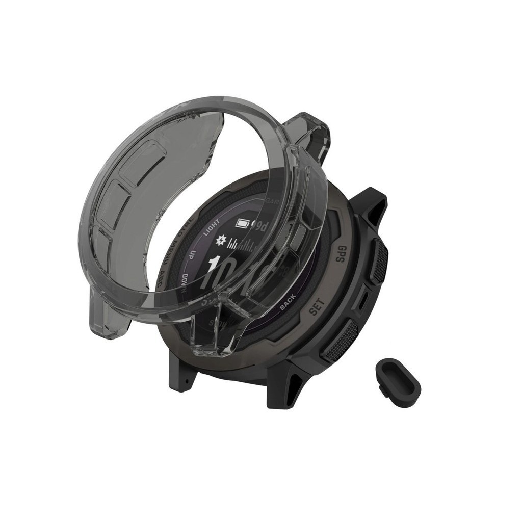 Kit Capa de Proteção + Tampa Plug Compatível Com Garmin Instinct 2