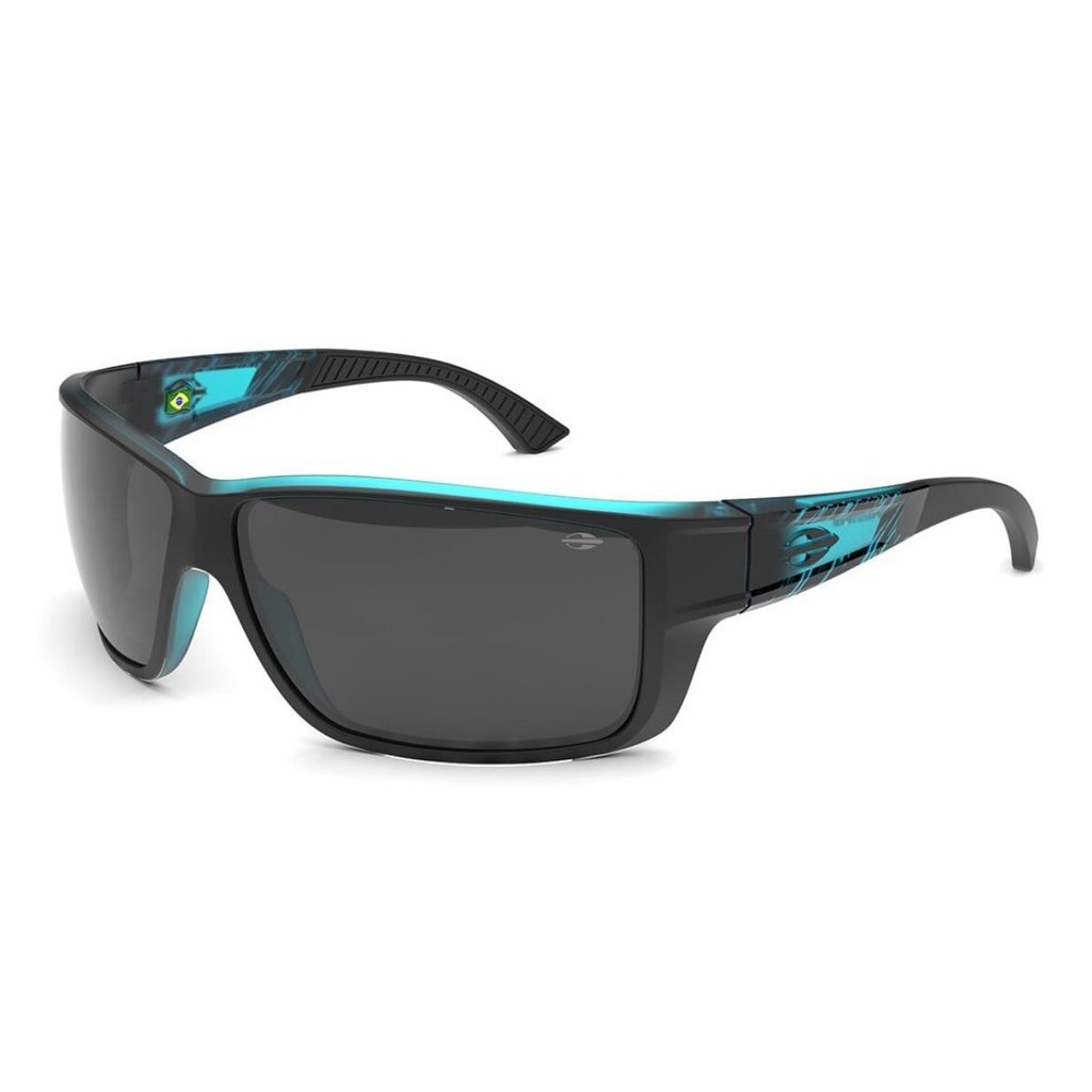 Óculos Solar Mormaii Joaca 3 M0066aa301 Preto Parede Azul Fosco Lente Cinza cat1
