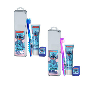 Kit Premium Stitch Infantil Escova + Gel Dental + Fio Dental - Dentalclean em Oferta na Shopee