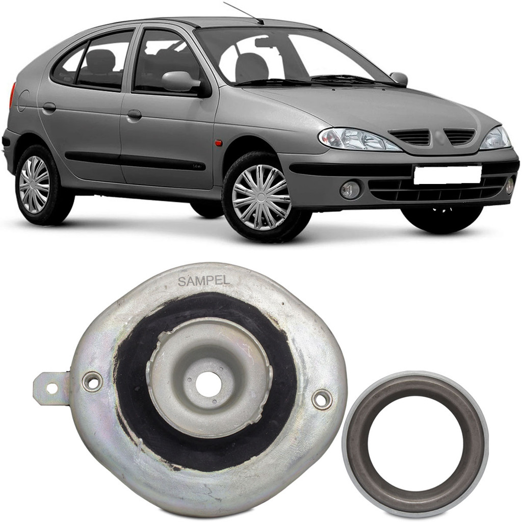 Coxim do Amortecedor Dianteiro Megane 98 a 2006 Scénic 99 a 2011 19 RT 19 RN 94 a 99 com Rolamento