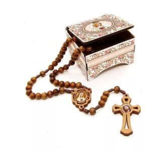 Terço Católico Nossa Senhora de Fátima com Caixinha em Oferta na Shopee