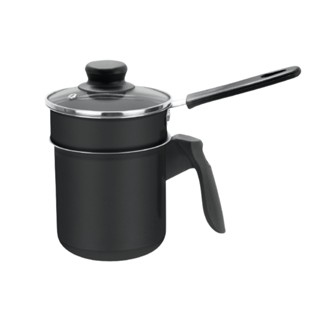 Cuscuzeiro Mini 2pecas Antiaderente Preto  multi uso em Oferta na Shopee