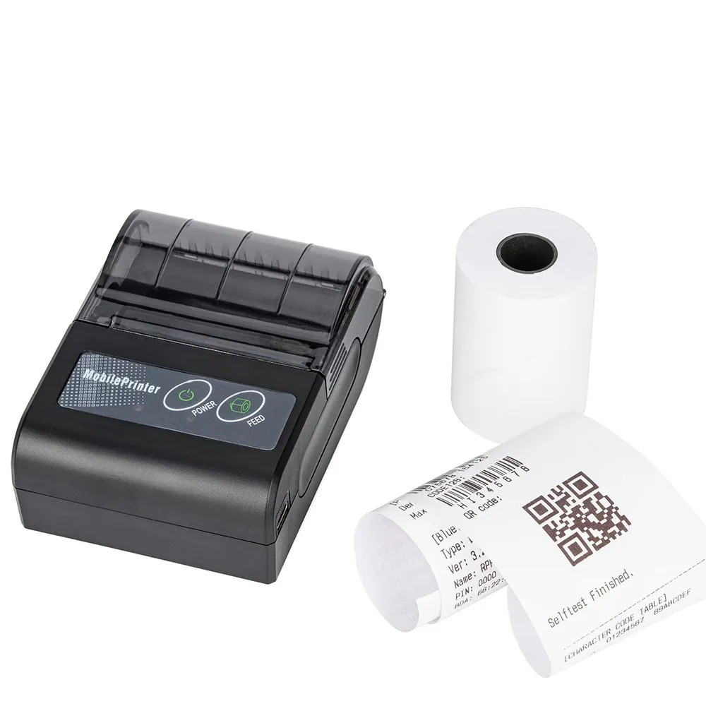 Mini Impressora Térmica Portátil 58mm - Ideal Para Comandas, Cupons Fiscais, Recibos e Automação