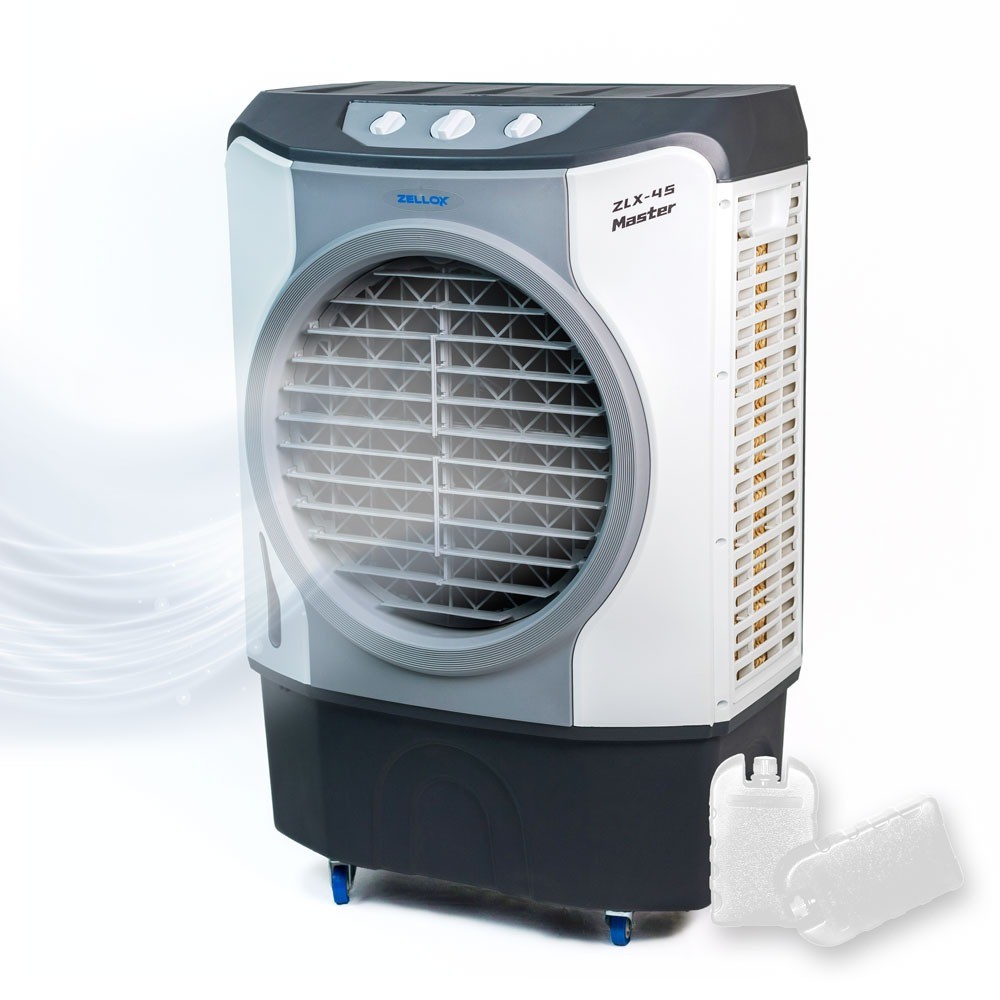 Climatizador de Ar Industrial Evaporativo 45 Litros Zellox ZLX-45 Master em Oferta na Shopee