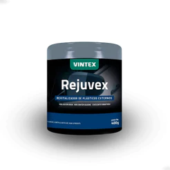Vintex Rejuvex Revitaliza Plásticos Automotivos 400g, Brilho Duradouro, Resiste à Água, Ideal para Oficinas - 12un