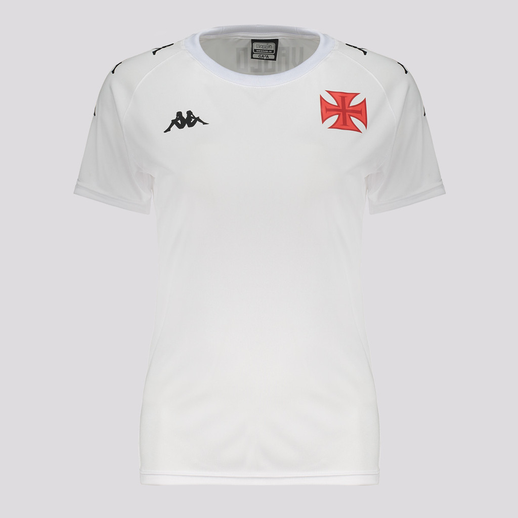 Camisa Kappa Vasco Supporter Element Feminina Branca em Oferta na Shopee
