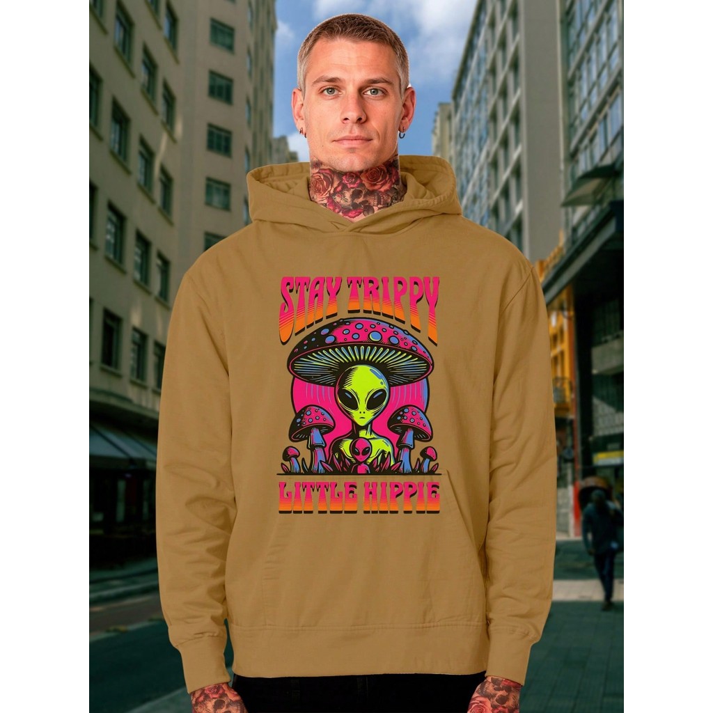 Moletom Canguru Unissex Blusa De Frio Basico Casaco De Frio Estampa ET Masculino Flanelado Estampa Algodão Urso Money