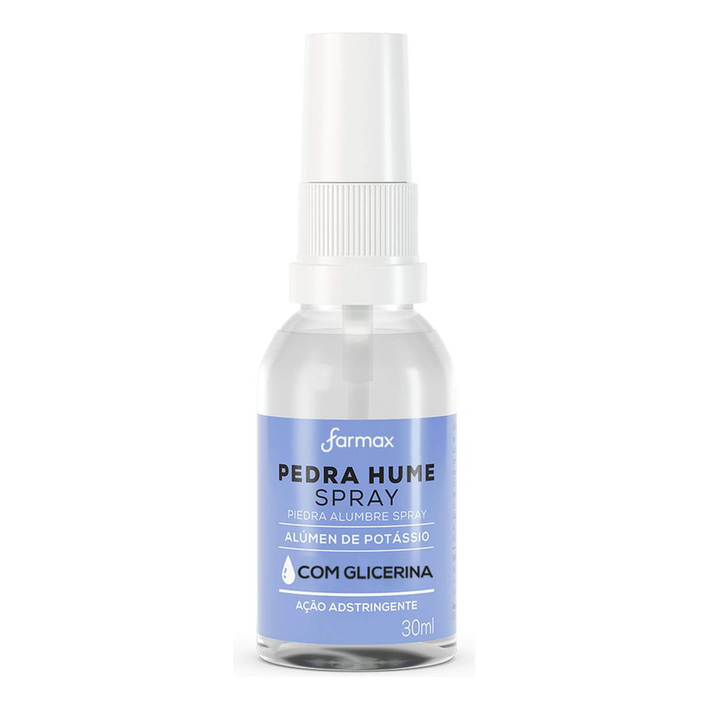 Pedra Hume Spray Com Glicerina 30ml Farmax Envio Rápido