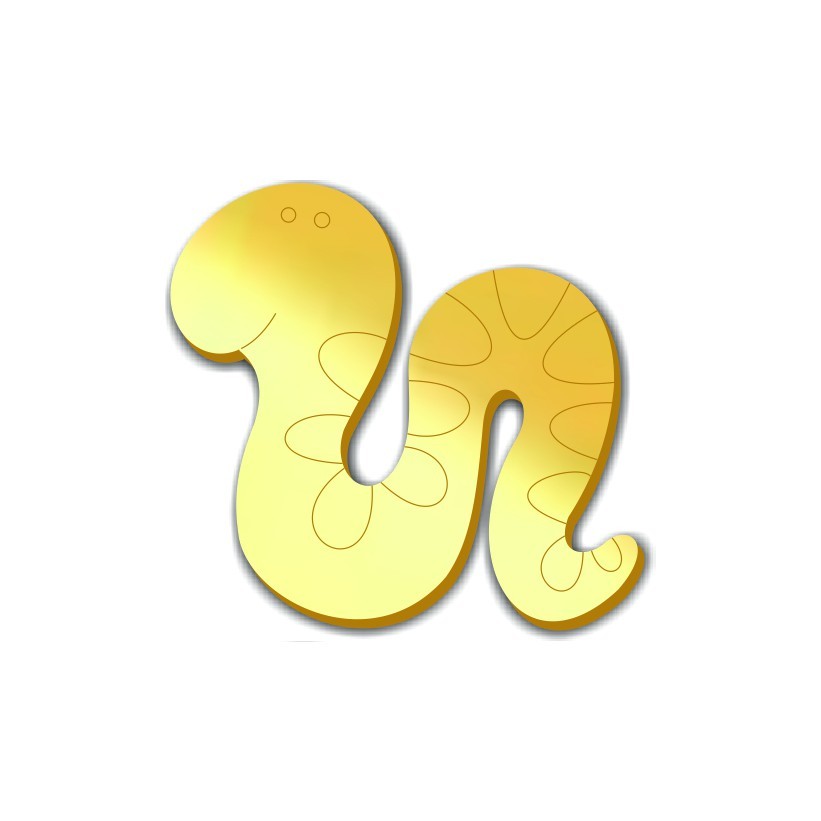 Aplique Acrílico Espelhado Dourado 20 Peças Apl-528