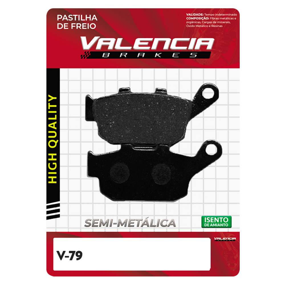 Pastilha Freio Tras Cbr 250 R/ Cb 500 F/ Cb 650 F/ Cbr R 650/ X Adv 750/ Gladius 650/ Inazuma 250/