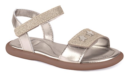 Sandália Infantil Feminina WorldColors Fofura Doura Glitter Estrela Palmilha Conforto Ajustável em Oferta na Shopee