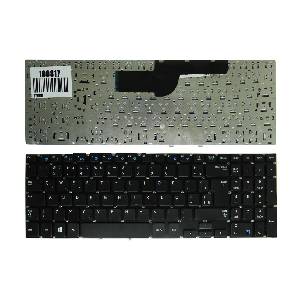 TECLADO  NP270E5 NP270E5G NP550 NP550P5C 15 POL / NP275 E5E/E5G/E5J (PRETO) (4H+N4N0M.00U)