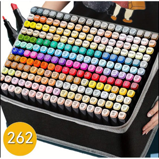 262 Cores Caneta Marcadora De Ponta Dupla Conjunto De Canetas De Aquarela Especial em Oferta na Shopee