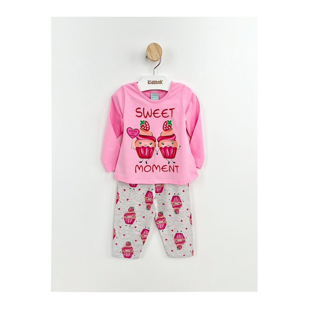 Pijama Menina Manga Longa Brilha no Escuro Cupcake Sweet - Kyly