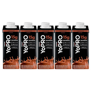 Kit 5 YoPRO Bebida Láctea UHT Chocolate 15g de proteínas 250ml em Oferta na Shopee