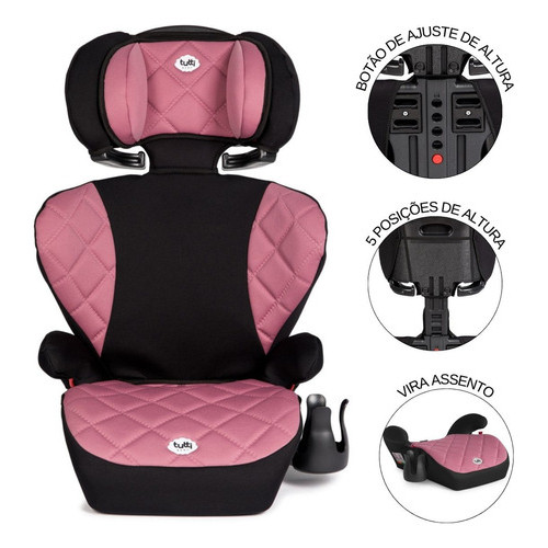 Cadeira Cadeirinha Assento Infantil Bebê Carro Triton II Rosa Tutti Baby em Oferta na Shopee
