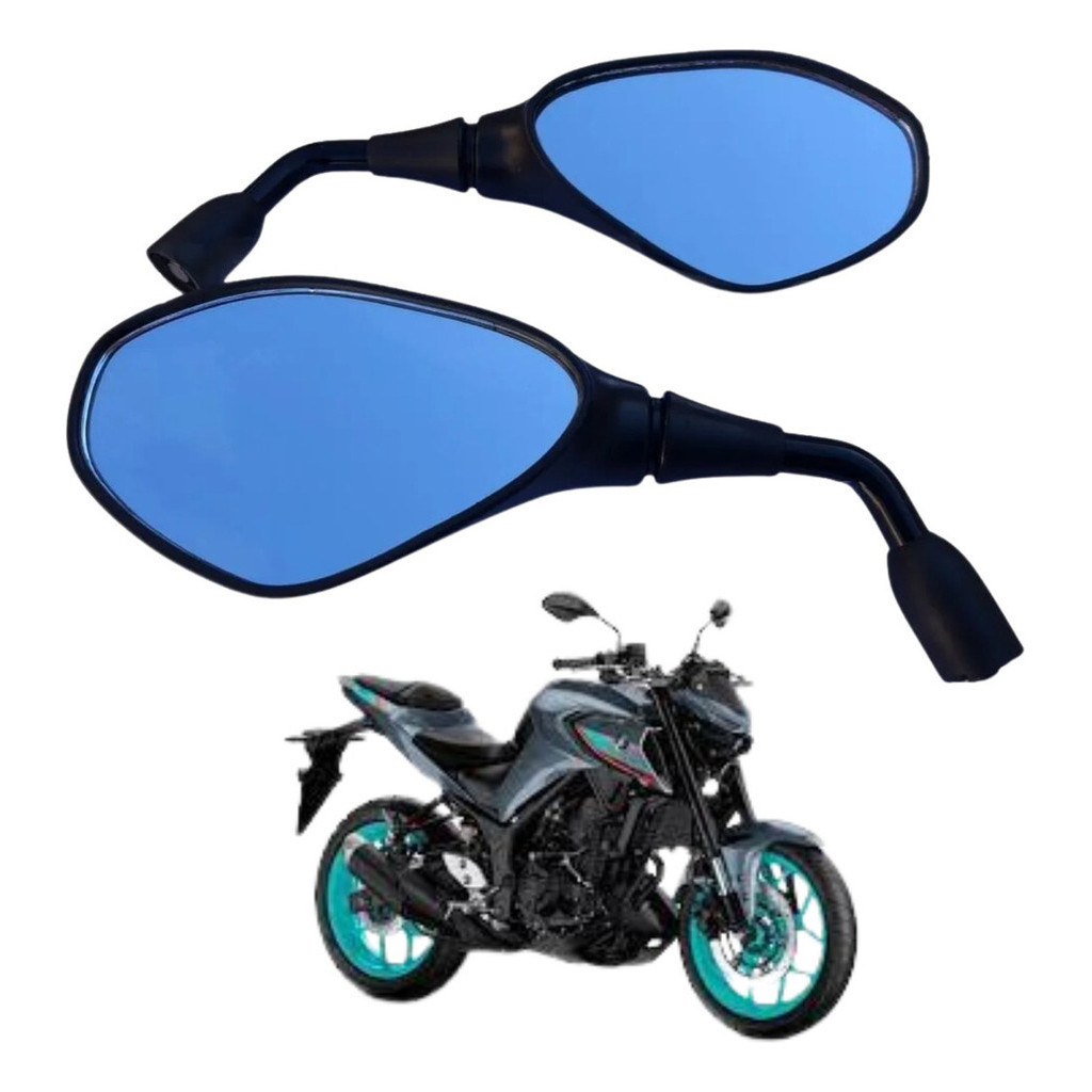 Retrovisor Bmw F800 Gs650 Haste Curta Fixa Yamaha Par