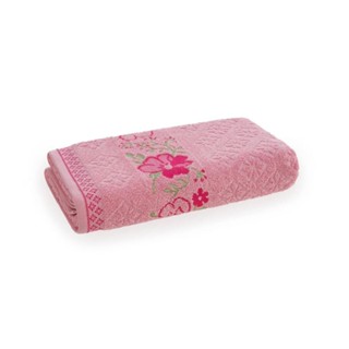 Toalha de Rosto Karsten Fio Cardado Yuna Balé/ Pink