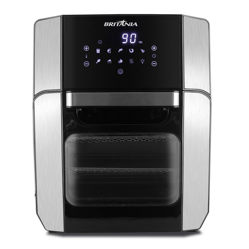 Fritadeira Elétrica Air Fryer 12L Britânia Oven BFR2100P Preta 127V - Home Appliances