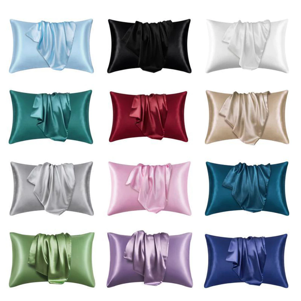 Fronha de Cetim Premium Capa para Travesseiro 70X50 Cores