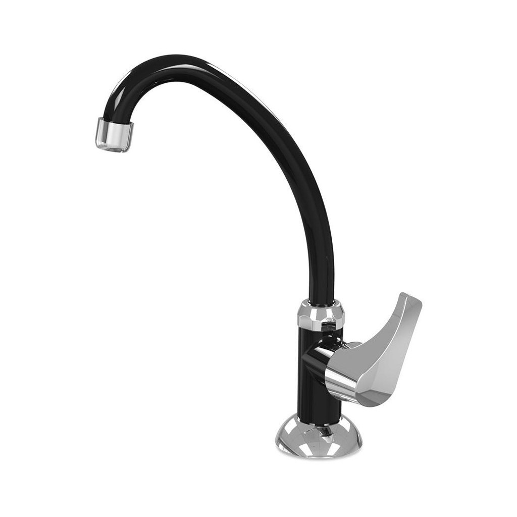 TORNEIRA DE COZINHA DE BANCADA PREMIUM - PRETA CROMADA - Home & Living