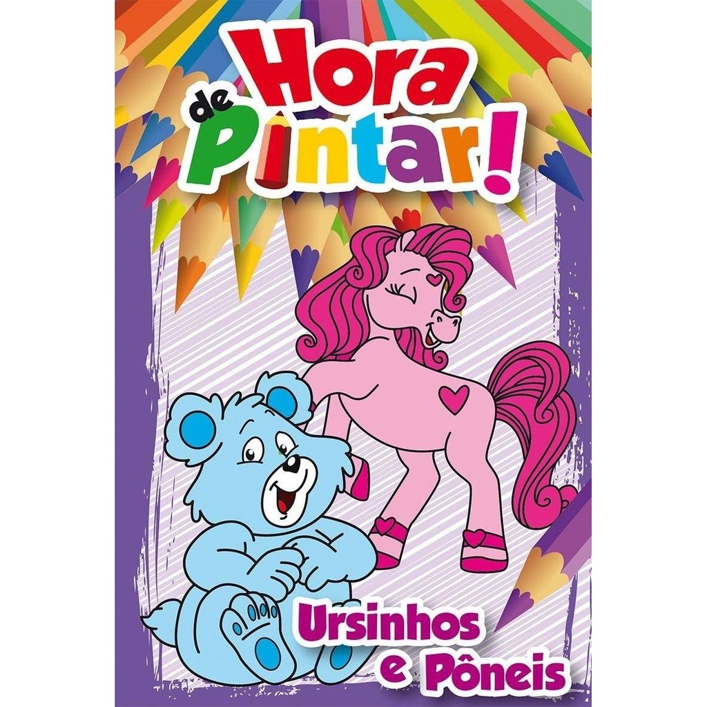 Hora de Pintar - Ursinhos e Pôneis em Oferta na Shopee
