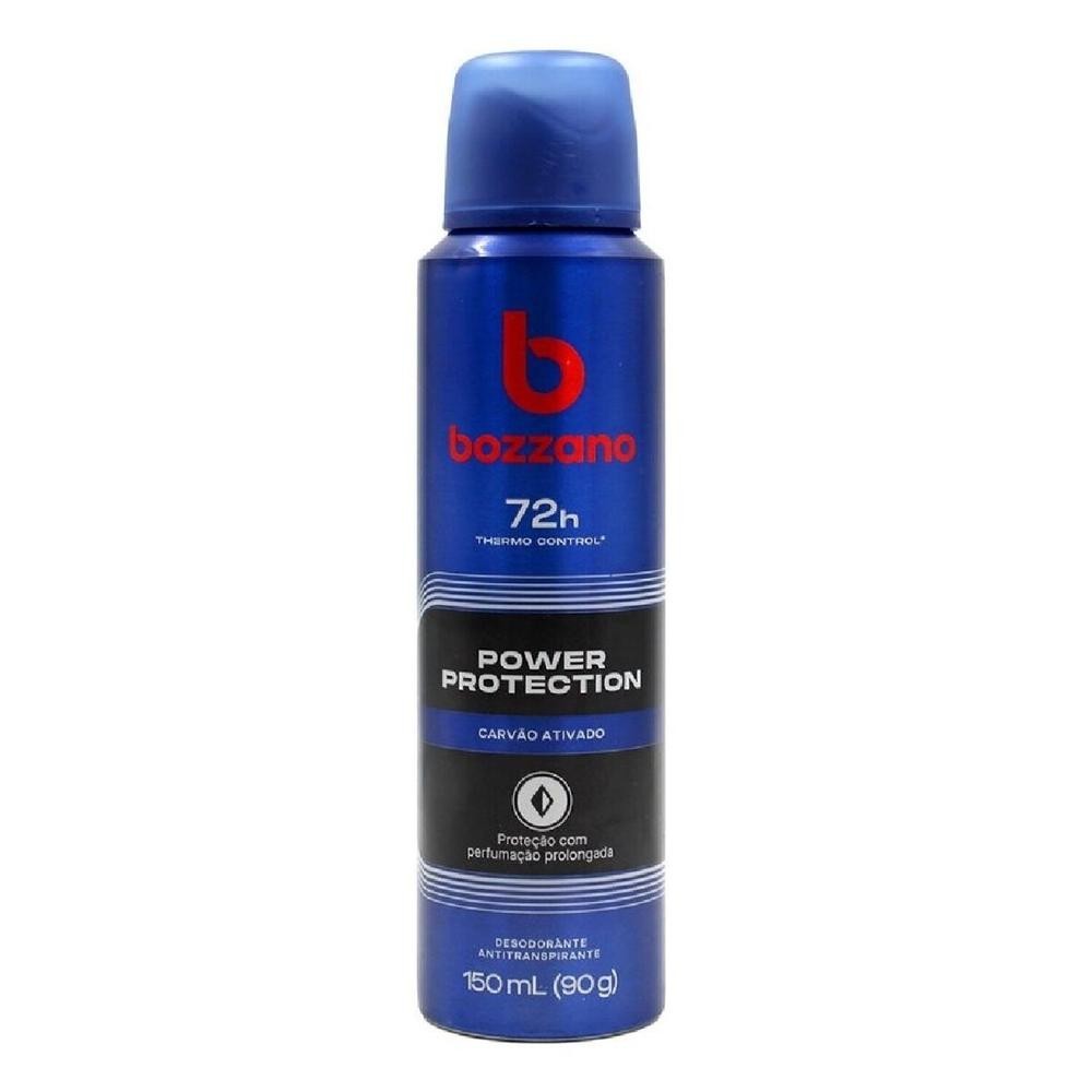 Desodorante Aerosol Bozzano Power Protection Carvo Ativado 150ml