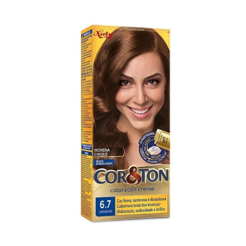 Tintura Cor&ton Coloracao em Creme 6.7 Chocolate
