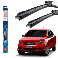 Jogo Palheta Dianteira Grand Siena Bosch Original 2012-2022 Limpador Parabrisa