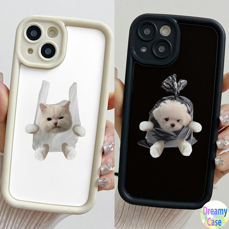 Capa Anti-Queda Para Design De Olho De Anjo Samsung Galaxy A05 A04 A03 A02 A15 A14 A13 A12 A11 A35 A34 A33 A32 A31 A30 A25 A24 A23 A22 A21S A20 Motivo Cachorro Gato Com Bolsas Plásticas