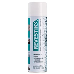 Emborrachamento Spray Branco 400ml (227569) - Revestik (impermeabiliza, veda e emborracha)