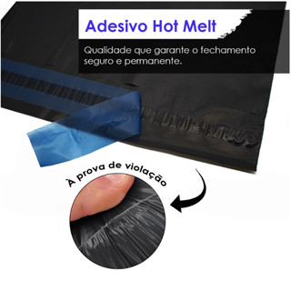 Kit 600 Envelope De Segurança 19x25 0.11 Micras Embalagem Preto em Oferta na Shopee