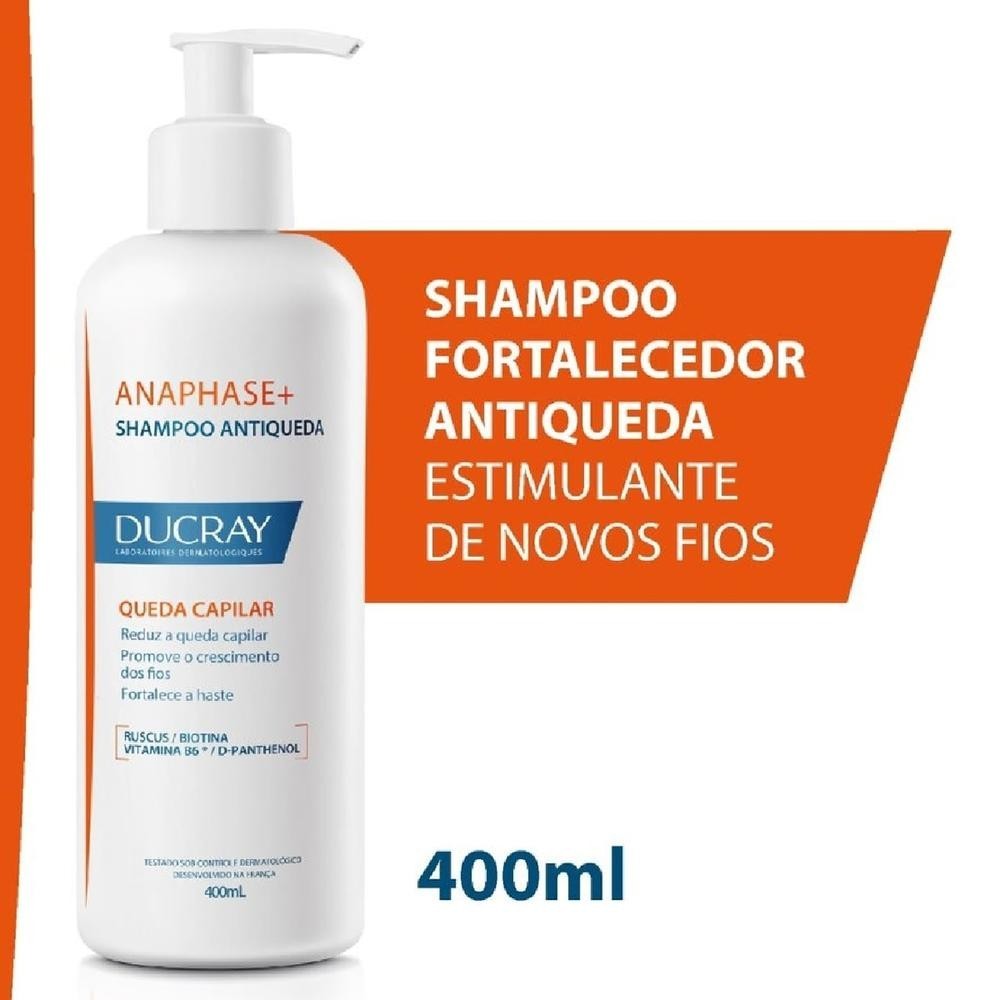 Shampoo Ducray Anaphase+ Antiqueda 400ml em Oferta na Shopee