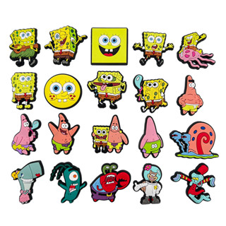 1 Pcs Dos Desenhos Animados Bonito " Bob Esponja Squarepants Coleção " Crocs Jibbitz Sapato Encantos Sandálias Pulseira em Oferta na Shopee