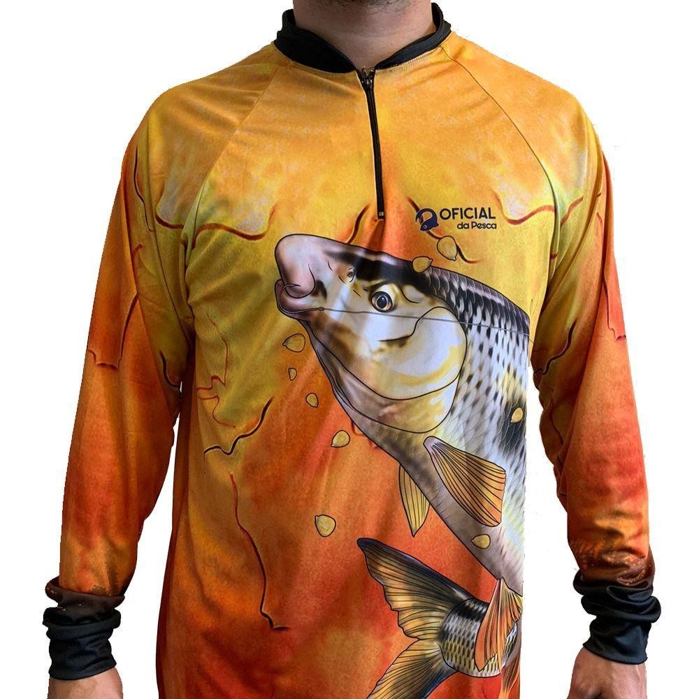 Camisa de Proteção Solar UV Piapara - Oficial da Pesca em Oferta na Shopee