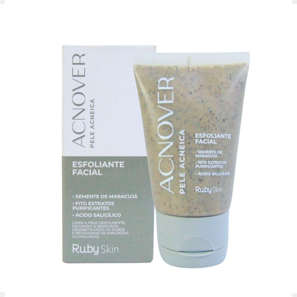 Esfoliante Facial Ruby Skin Acnover Pele Acneica 50g HB-400