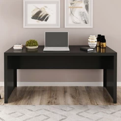 Mesa para Escritório Preto Me4109 - Tecno Mobili
