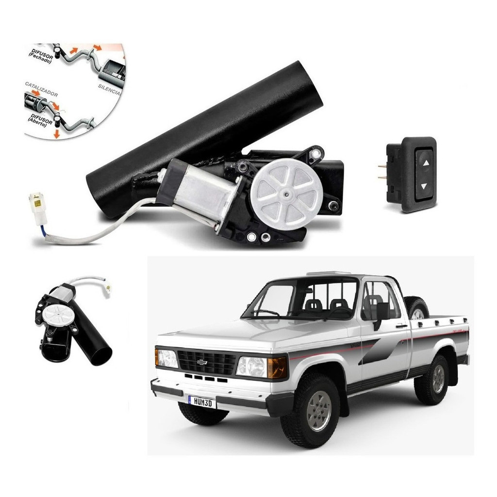 Difusor De Escapamento Chevrolet D20 Ronco Esportivo Botão