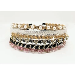 ANA 1108 KIT 6 Unidades Tiaras Com Modelos Variados De Cristal modelo aleatório