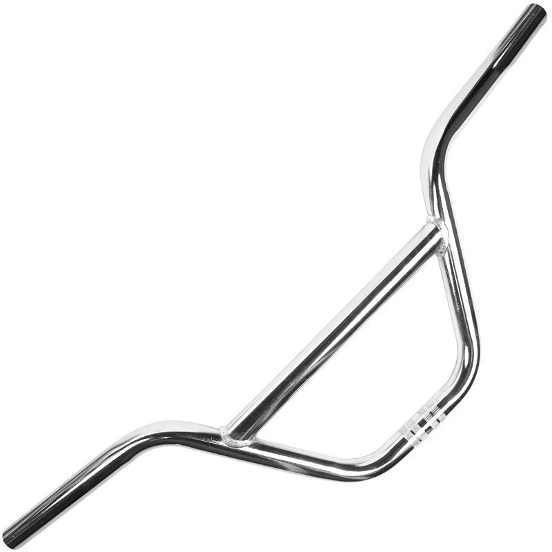 Guidão De Bicicleta Bike Cross APS Cromado e Preto