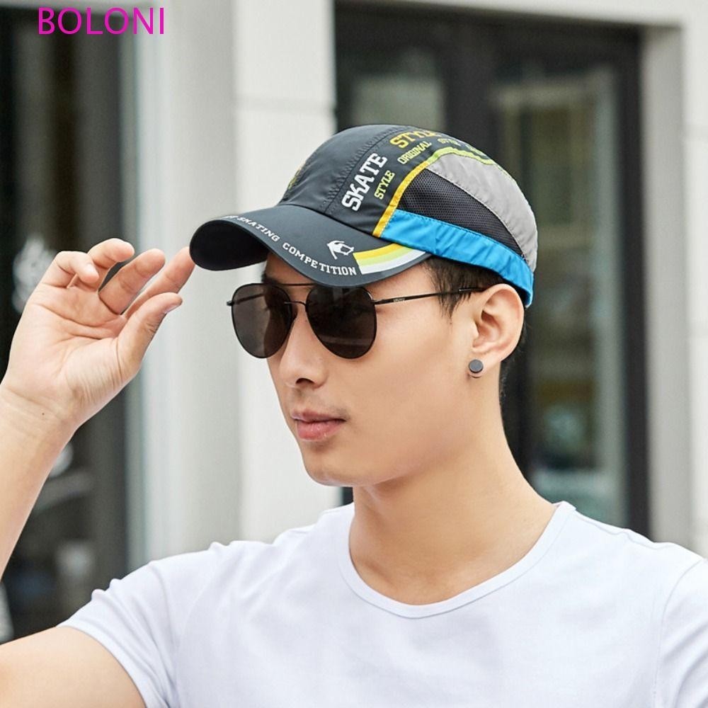 Chapéu De Beisebol BOLONI Sunshade , Ultrafino Respirável De Secagem Rápida Unissex De Rabo De Cavalo Com Retalhos em Oferta na Shopee