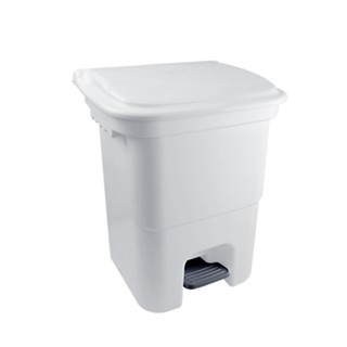 Lixeira Plasvale 15 Litros, em Polipropileno, com Tampa e Pedal, Branca - 1291/8300 em Oferta na Shopee