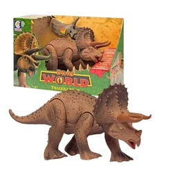 Boneco Dino World Kids Triceratops Faz Sons de Dinossauro Cotiplás - 2089