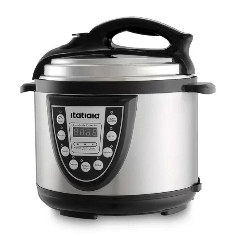 Panela de Pressão Elétrica Itatiaia Midi 5L – Eficiência e Design Moderno em Inox (127V)