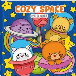 Livro Comfy & cozy books Cozy Space - Livro de Colorir