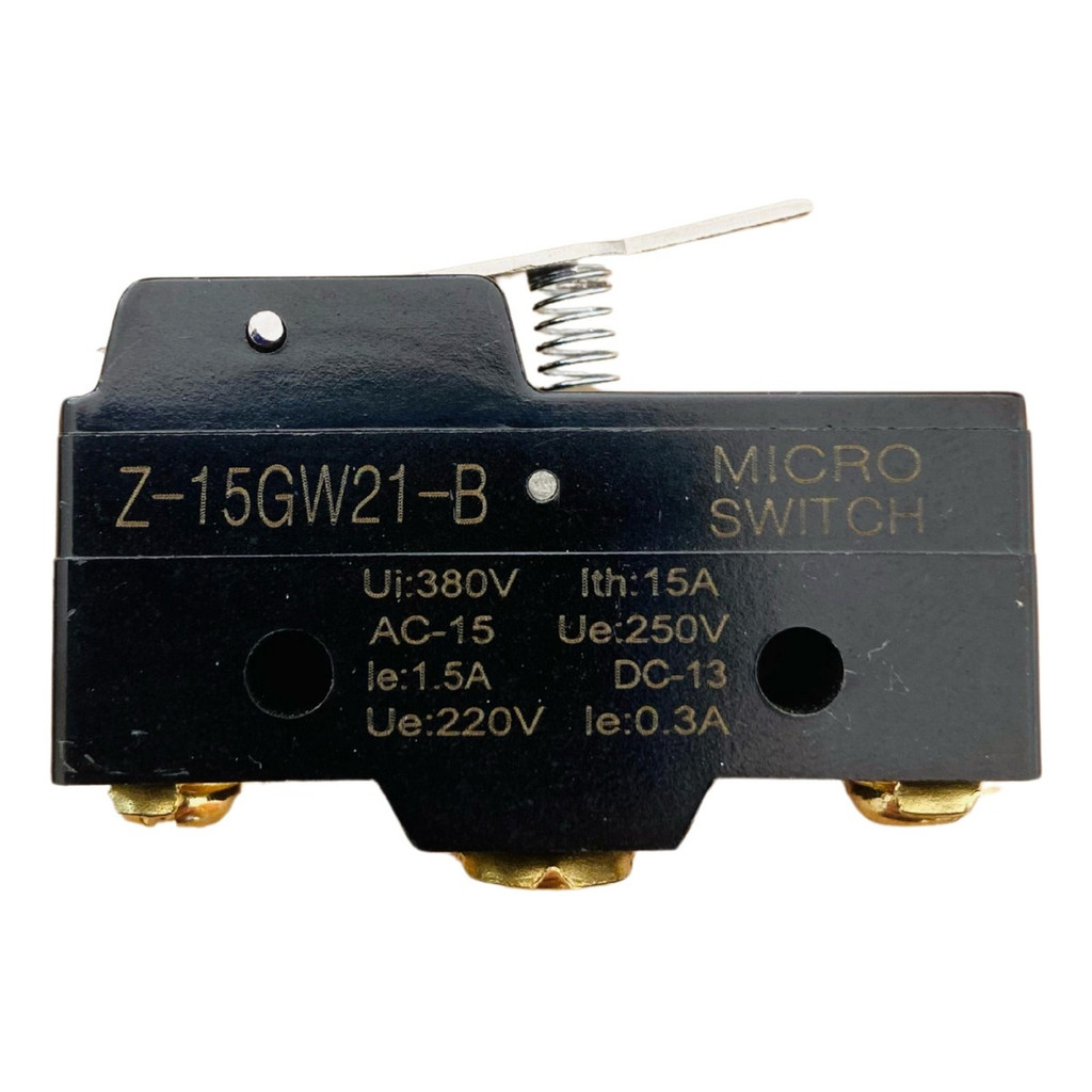 Chave Interruptor Micro Switch Z-15gw21-b Fim De Curso Haste Com Mola 40mm